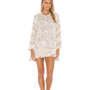 Patterned Cream Blouse